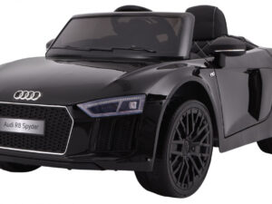 Licencirani auto na akumulator Audi R8 Spyder RS - crni/lakirani