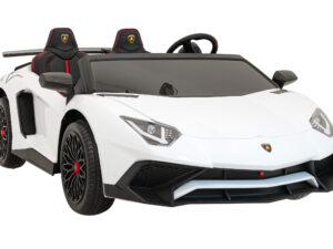 Licencirani auto na akumulator Lamborghini Aventador SV - dvosjed - bijeli