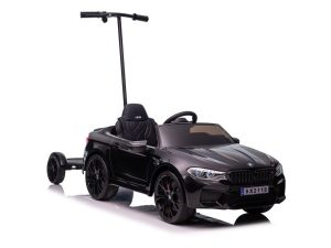 Licencirani auto na akumulator BMW M5 + platofrma za roditelje - crni/lakirani