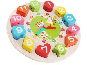 Edukativni drveni sat za djecu - Clock