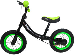 Bicikl bez pedala R3 - crno/zeleni