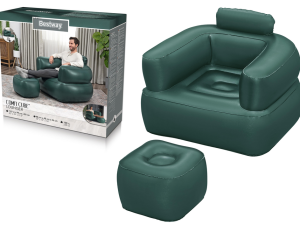 Lagana fotelja na napuhavanje Bestway 75137 - tamno zelena