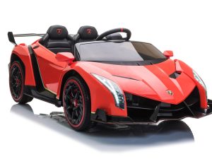 Licencirani auto na akumulator Lamborghini Veneno 4x4 - dvosjed - crveni