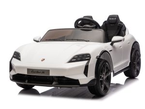 Licencirani auto na akumulator Porsche Taycan Turbo S - dvosjed - bijeli