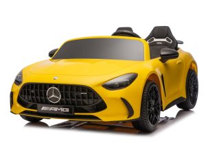 Licencirani auto na akumulator Mercedes Benz GT63 AMG - dvosjed - žuti